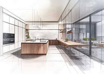 Custom Kitchen sketch